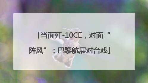 当面歼-10CE，对面“阵风”：巴黎航展对台戏