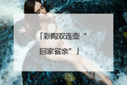 彩陶双连壶“回家省亲”