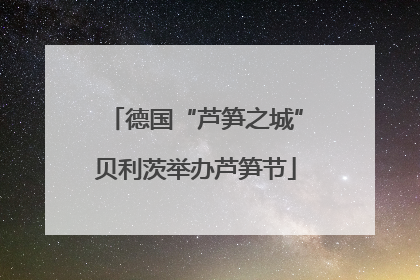 德国“芦笋之城”贝利茨举办芦笋节