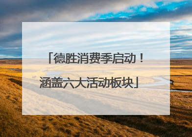 德胜消费季启动！涵盖六大活动板块