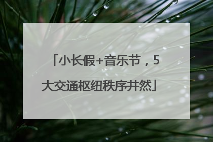 小长假+音乐节，5大交通枢纽秩序井然