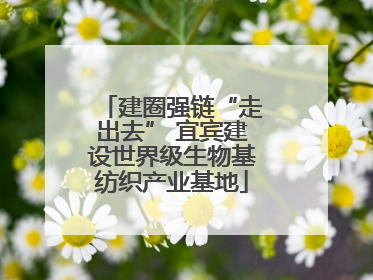 建圈强链“走出去” 宜宾建设世界级生物基纺织产业基地
