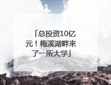 总投资10亿元！梅溪湖畔来了一所大学