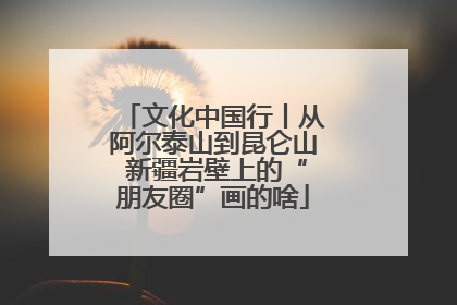 文化中国行丨从阿尔泰山到昆仑山 新疆岩壁上的“朋友圈”画的啥