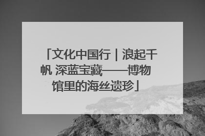文化中国行｜浪起千帆 深蓝宝藏——博物馆里的海丝遗珍