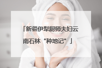 新疆伊犁厨师夫妇云南石林“种地记”