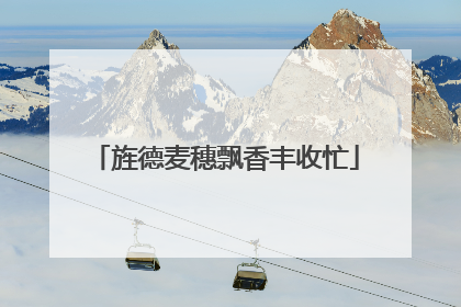 旌德麦穗飘香丰收忙