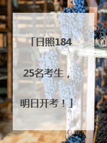 日照18425名考生，明日开考！