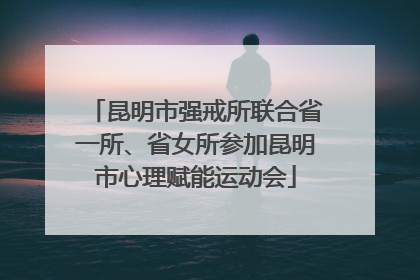 昆明市强戒所联合省一所、省女所参加昆明市心理赋能运动会
