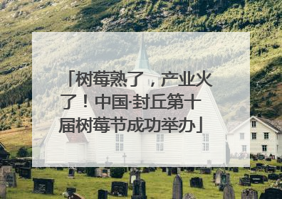 树莓熟了，产业火了！中国·封丘第十届树莓节成功举办