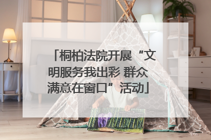 桐柏法院开展“文明服务我出彩 群众满意在窗口”活动
