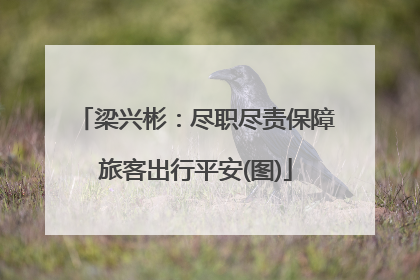 梁兴彬：尽职尽责保障旅客出行平安(图)