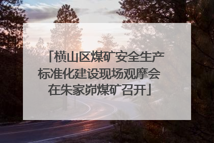 横山区煤矿安全生产标准化建设现场观摩会在朱家峁煤矿召开