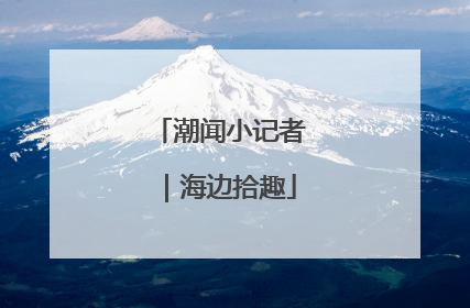 潮闻小记者｜海边拾趣