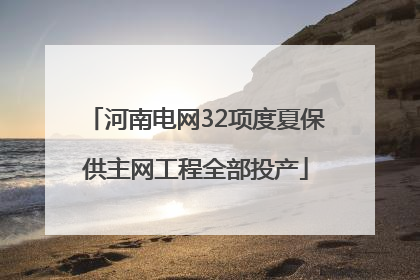 河南电网32项度夏保供主网工程全部投产