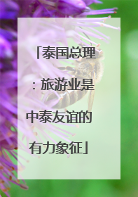 泰国总理：旅游业是中泰友谊的有力象征