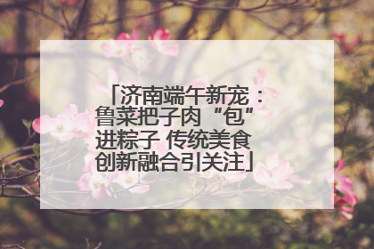 济南端午新宠：鲁菜把子肉“包”进粽子 传统美食创新融合引关注