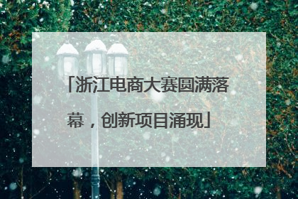 浙江电商大赛圆满落幕，创新项目涌现