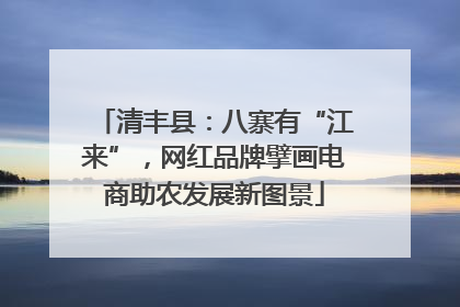 清丰县：八寨有“江来”，网红品牌擘画电商助农发展新图景