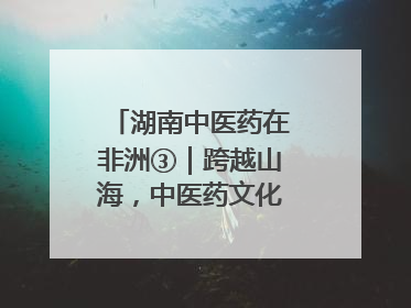 湖南中医药在非洲③｜跨越山海，中医药文化浸润非洲