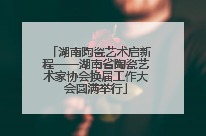 湖南陶瓷艺术启新程——湖南省陶瓷艺术家协会换届工作大会圆满举行