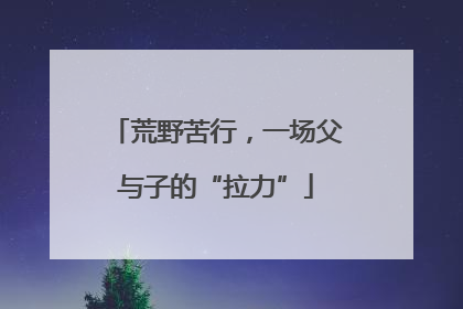 荒野苦行，一场父与子的“拉力”
