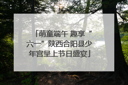 萌童端午 趣享“六一”陕西合阳县少年宫呈上节日盛宴