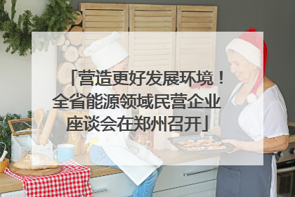 营造更好发展环境！全省能源领域民营企业座谈会在郑州召开