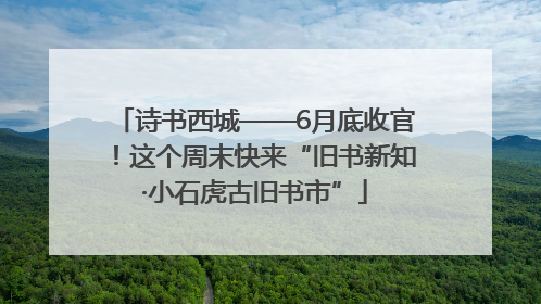 诗书西城——6月底收官！这个周末快来“旧书新知·小石虎古旧书市”