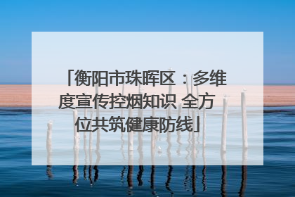 衡阳市珠晖区：多维度宣传控烟知识 全方位共筑健康防线