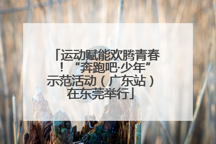 运动赋能欢腾青春！“奔跑吧·少年”示范活动（广东站）在东莞举行