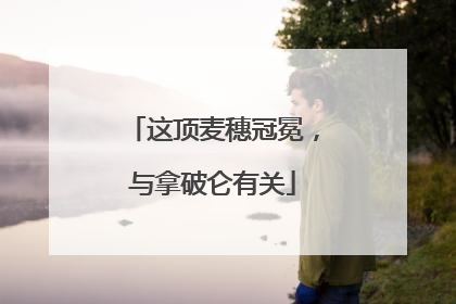 这顶麦穗冠冕，与拿破仑有关