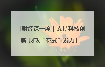财经深一度｜支持科技创新 财政“花式”发力
