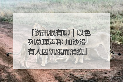 资讯很有聊｜以色列总理声称 加沙没有人因饥饿而消瘦