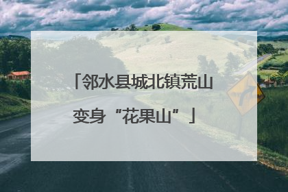 邻水县城北镇荒山变身“花果山”