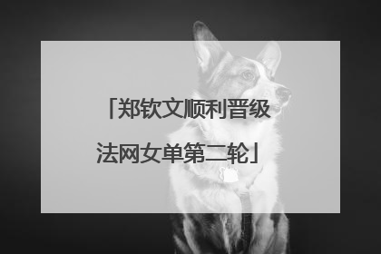 郑钦文顺利晋级法网女单第二轮