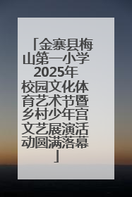 金寨县梅山第一小学2025年校园文化体育艺术节暨乡村少年宫文艺展演活动圆满落幕