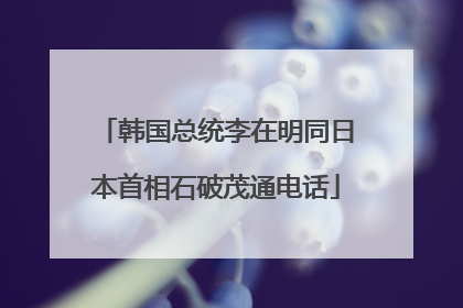 韩国总统李在明同日本首相石破茂通电话