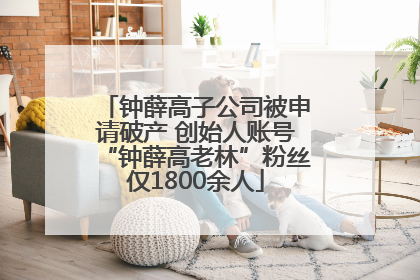 钟薛高子公司被申请破产 创始人账号“钟薛高老林”粉丝仅1800余人