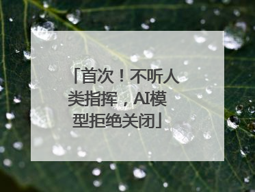 首次！不听人类指挥，AI模型拒绝关闭