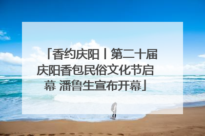 香约庆阳丨第二十届庆阳香包民俗文化节启幕 潘鲁生宣布开幕