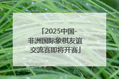 2025中国-非洲国际象棋友谊交流赛即将开赛
