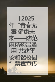 2025年“青春无毒·健康未来——防范麻精药品滥用 共建平安和谐校园”禁毒宣传专题活动在咸宁举行