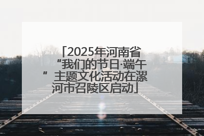 2025年河南省“我们的节日·端午”主题文化活动在漯河市召陵区启动
