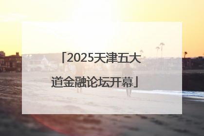 2025天津五大道金融论坛开幕