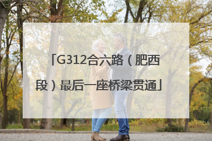 G312合六路（肥西段）最后一座桥梁贯通